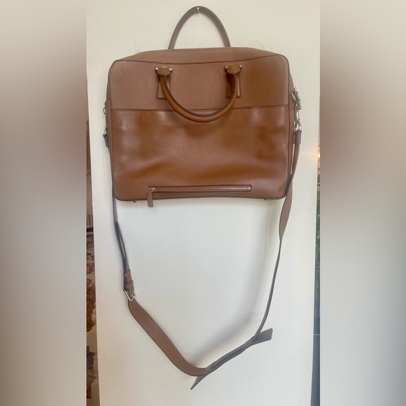 Cole Haan Tan Leather Briefcase - Picture 3 of 11